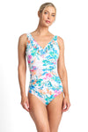 Jantzen : Fresia DD/E Mesh Frill One Piece