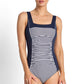 Jantzen: Anchor Stripe Square Neck 1 PC