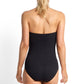 Jantzen Fierce Ruched Bar Bandeau One Piece