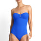 Jantzen Fierce Ruched Bar Bandeau One Piece