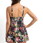 Jantzen: Abbie Mesh Ruffle Swim Dress One Piece