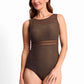 Jantzen - Movement Mesh High Neck Mastectomy One Piece
