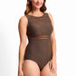 Jantzen - Movement Mesh High Neck Mastectomy One Piece