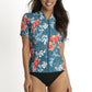 Jantzen: Lily Garden Gathered Short Sleeve Rashie