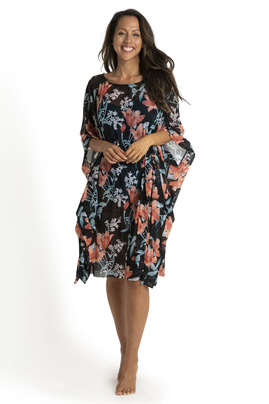 Jantzen: Lily Garden Mesh Scoop Kaftan