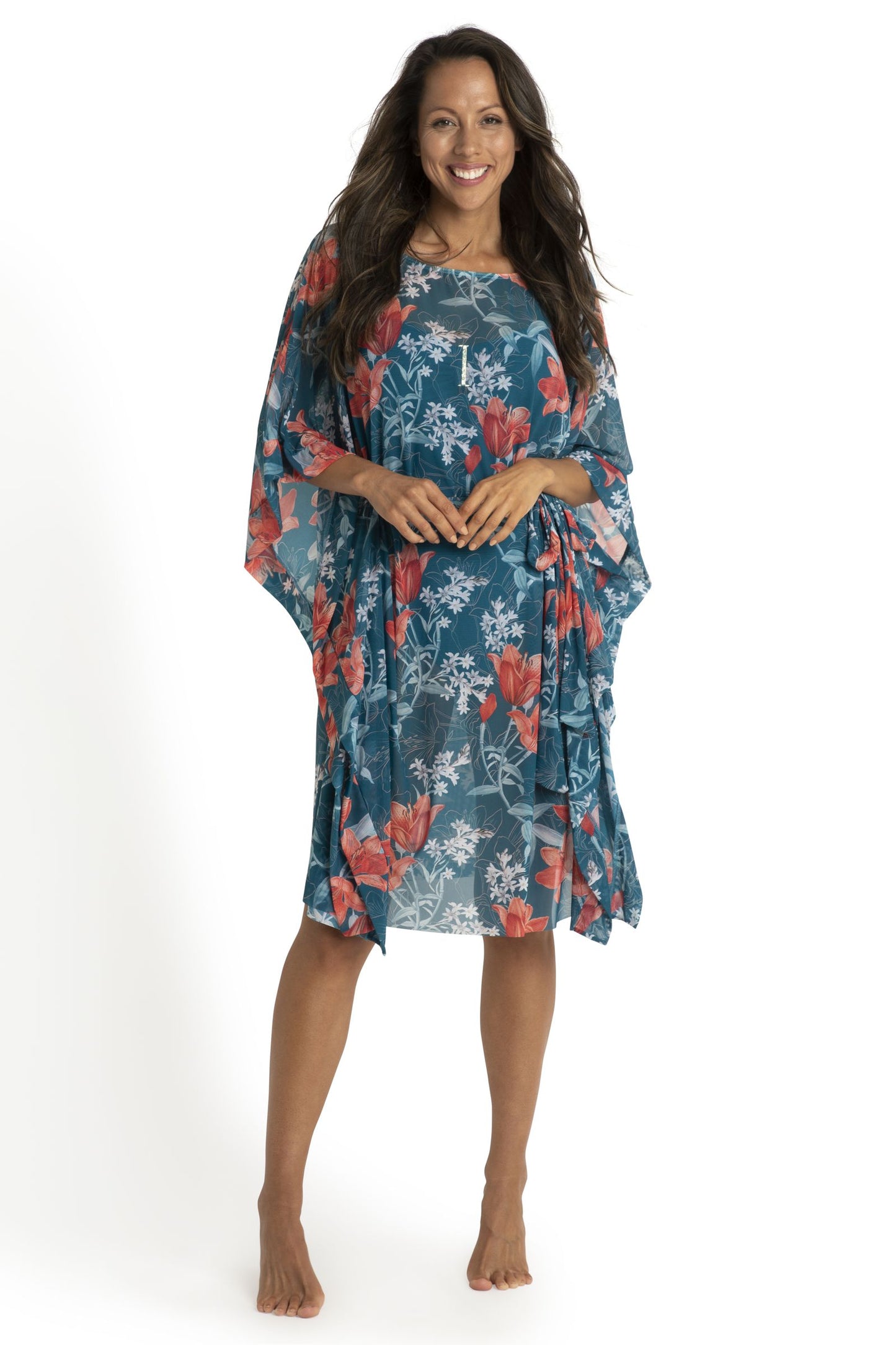Jantzen: Lily Garden Mesh Scoop Kaftan