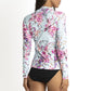 Jantzen: Flora Zip Front Rash Vest