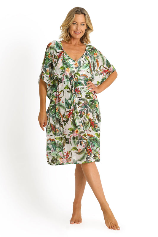 Jantzen:  Mesh Capri Kaftan