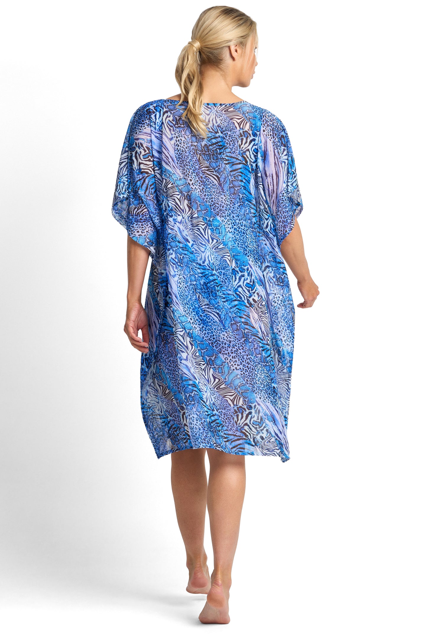 Jantzen: Tigeress Mesh Capri Kaftan