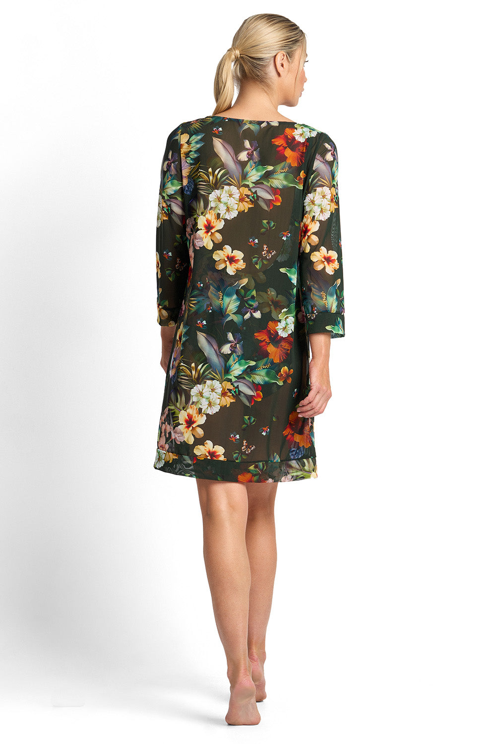 Jantzen Hibiscus Mesh Beach Smock -