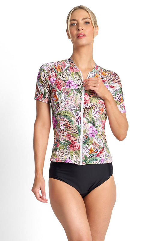 Jantzen : Lilymaze Short Sleeve Mast Rashie