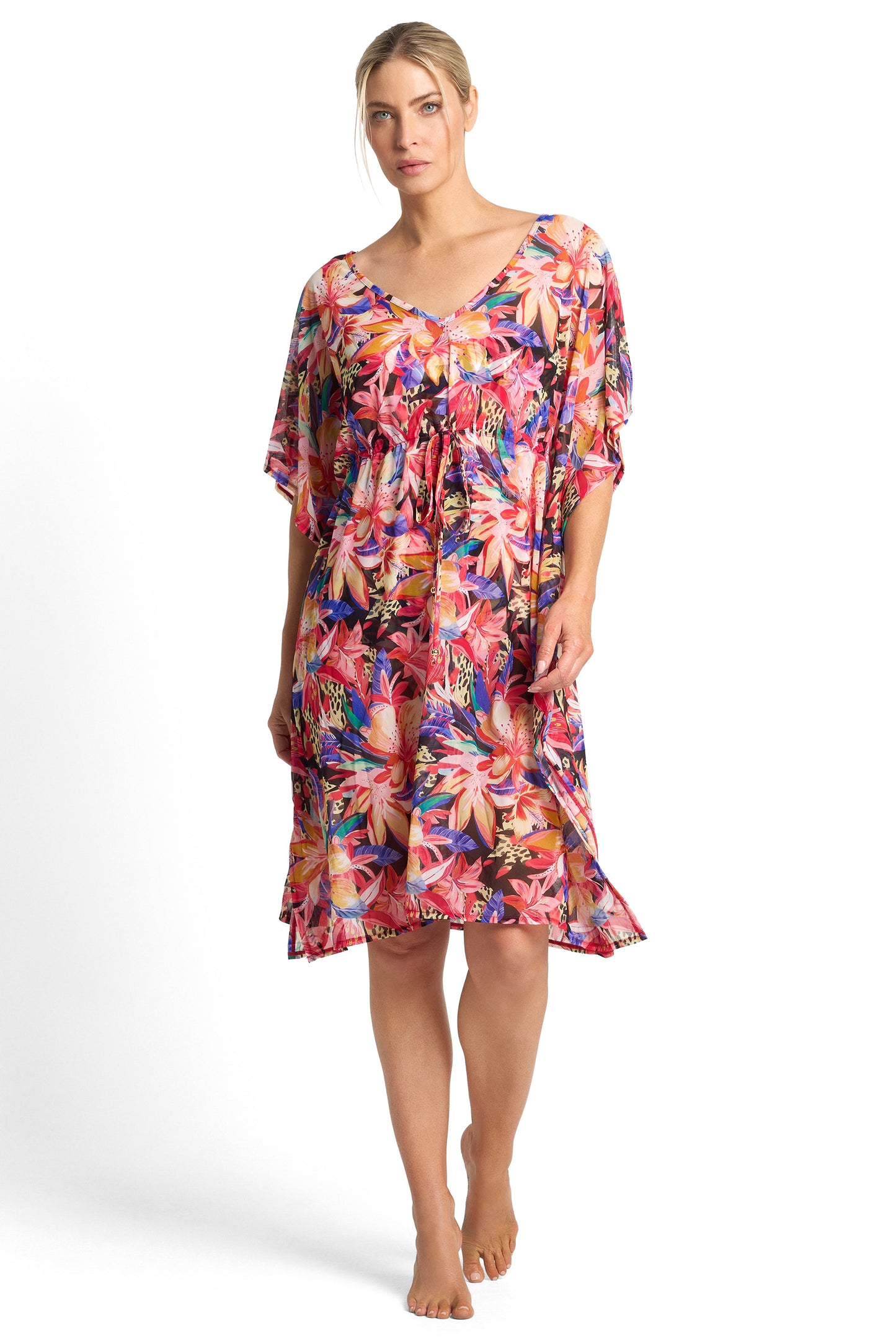 Jantzen : Mandalay Mesh Capri Kaftan