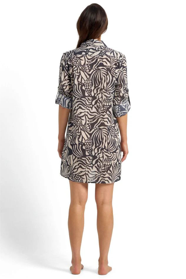 Jantzen: Seashells Button Through Shirt