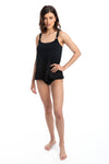Togs: Black Chlorine Resistant Tankini Scoop and Pant