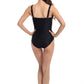 Togs: Textured Black Ombre Bandeau One Piece