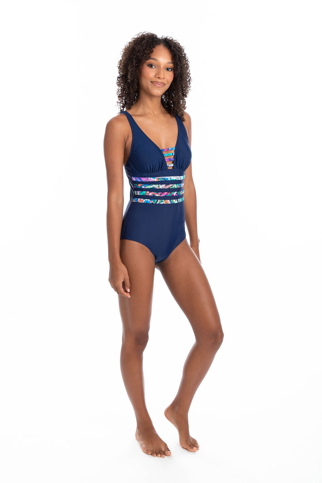 Togs: Ravenna V-Neck Binding One Piece