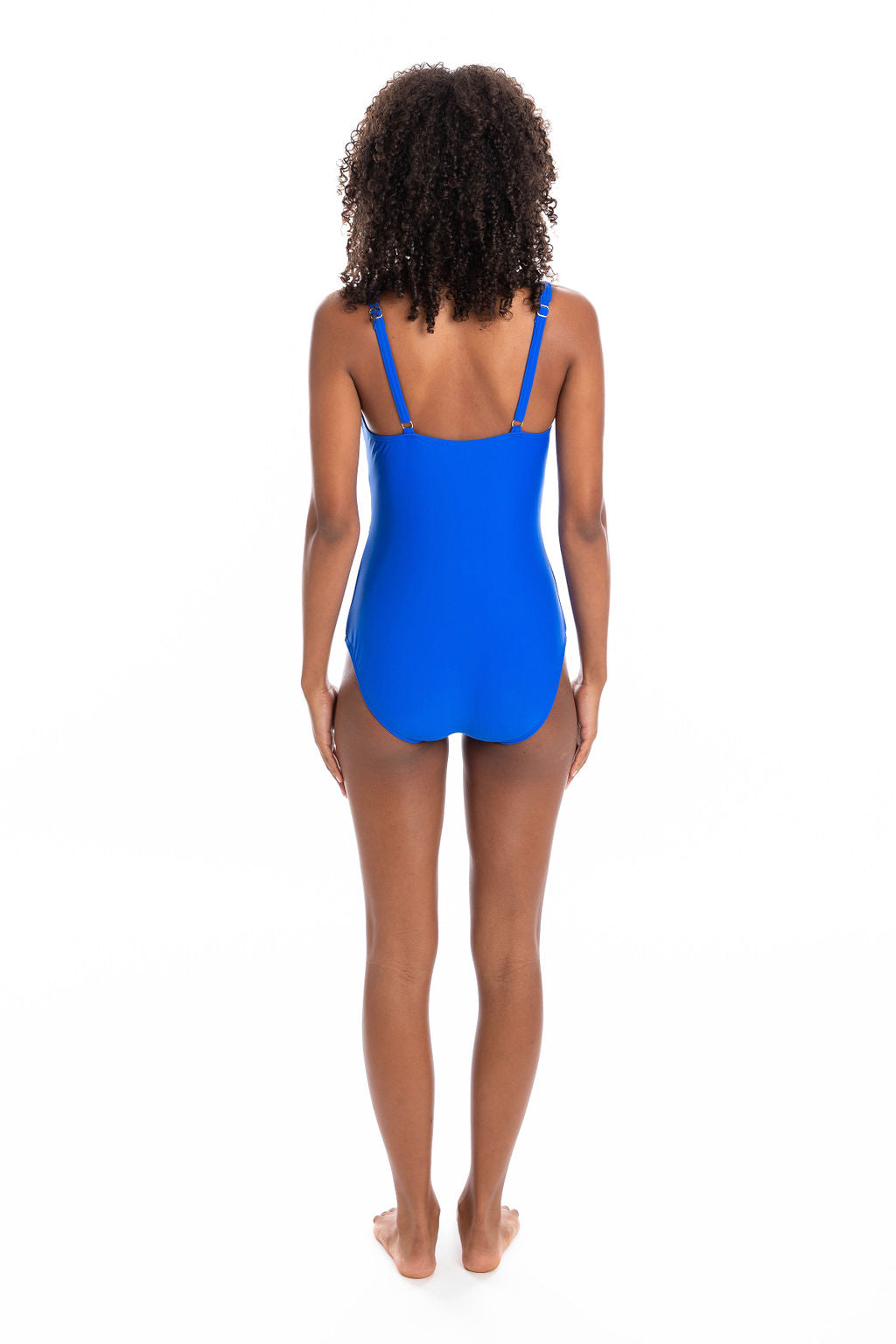 Togs: Cobalt V-Neck Binding One Piece