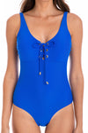 Togs: Cobalt Eyelet One Piece