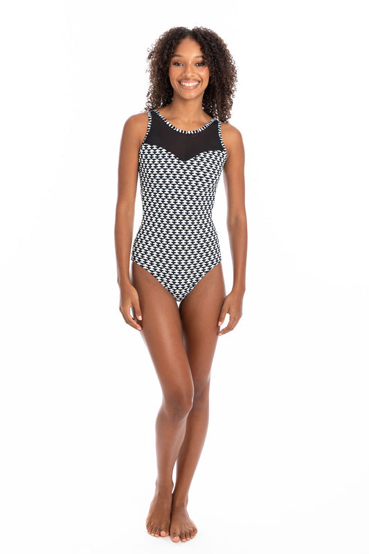 Togs: Odessa Mesh High Neck One Piece