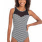 Togs: Odessa Mesh High Neck One Piece