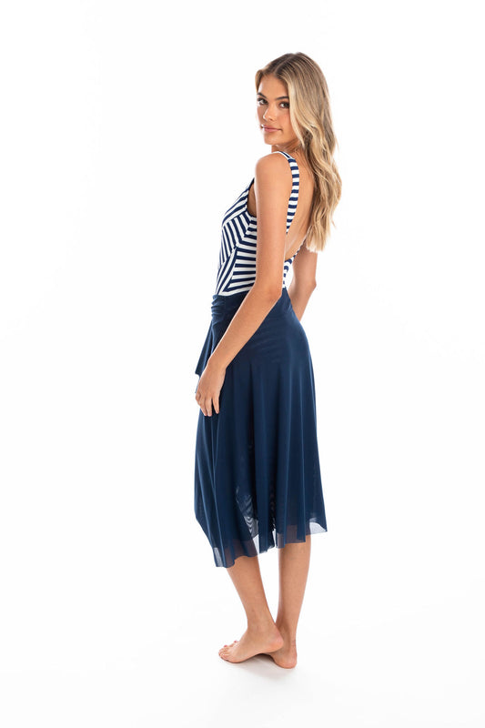 Togs: Mesh Frill Skirt Navy