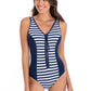 Togs: Portsea V-Neck Zipper One Piece