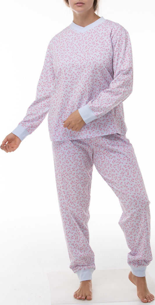 Schrank: Long Sleeve Long Pant Ski Pyjamas. Cotton.