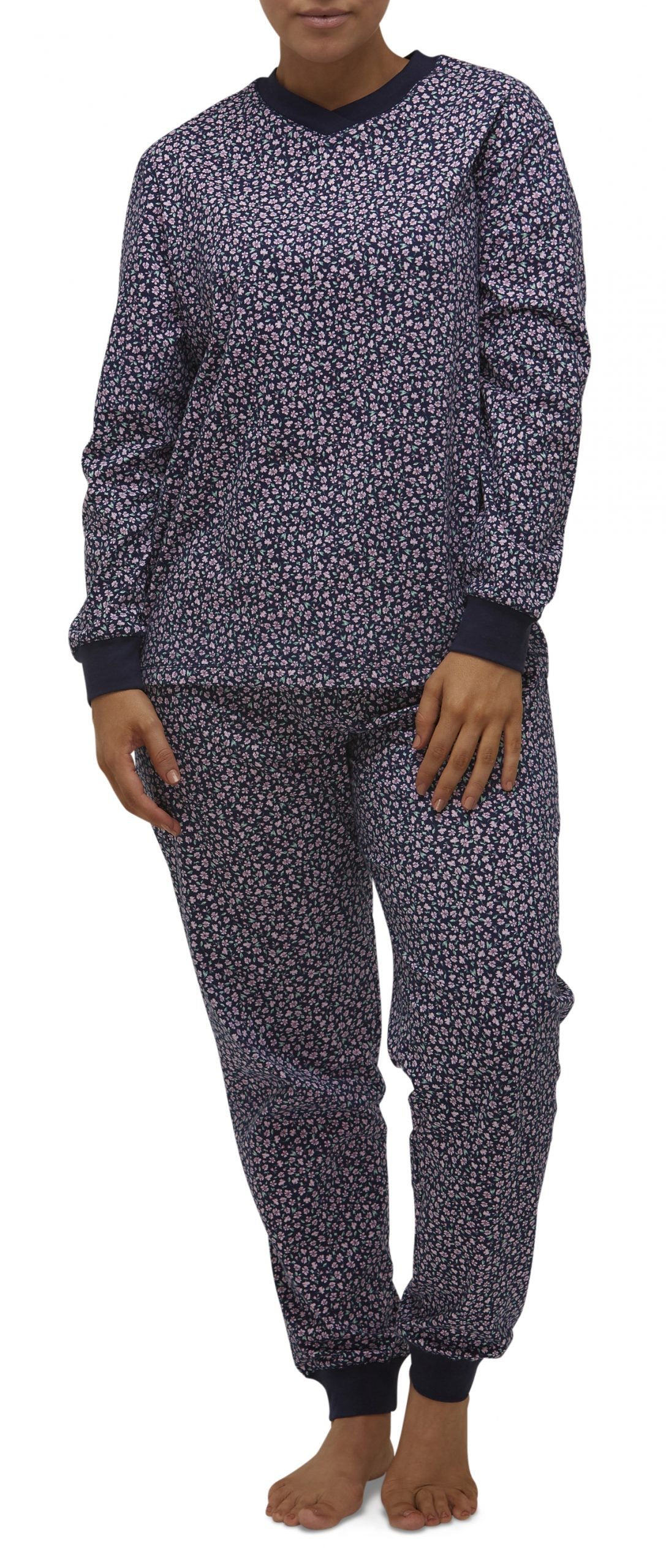Schrank:  Ditsy Ski  Pyjama PJ Set Cotton