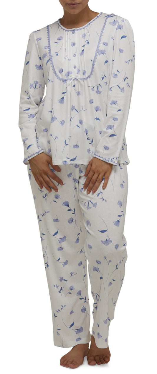 Schrank:  'Penelope'  Lace Bib Long Pant Pyjama PJ Set
