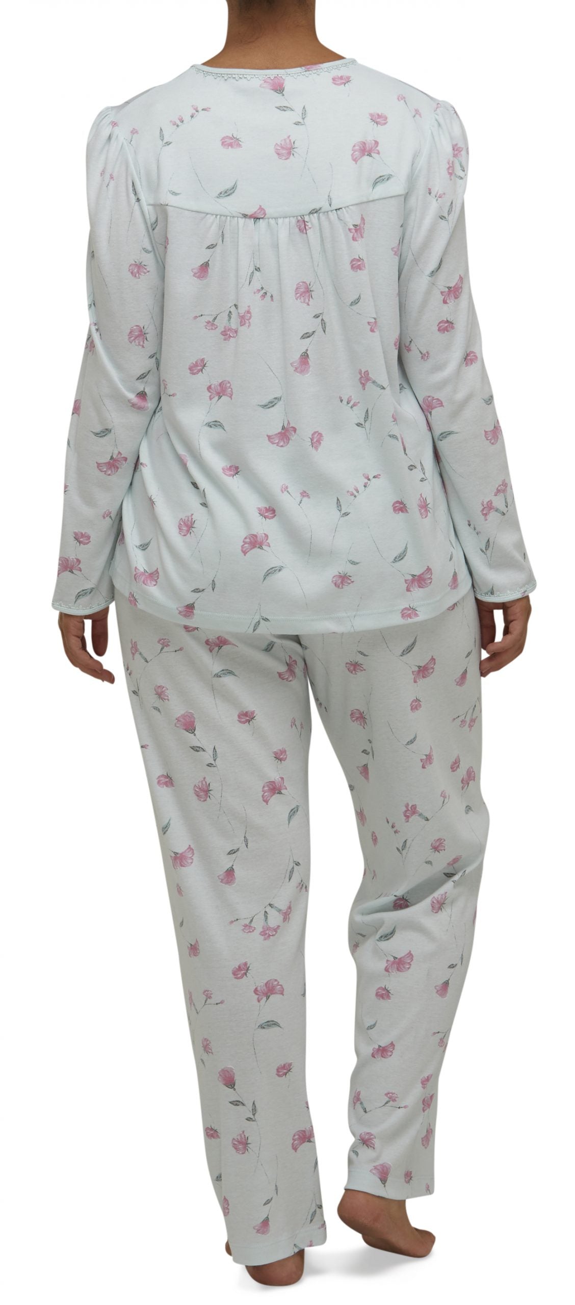 Schrank:  'Penelope'  Lace Bib Long Pant Pyjama PJ Set