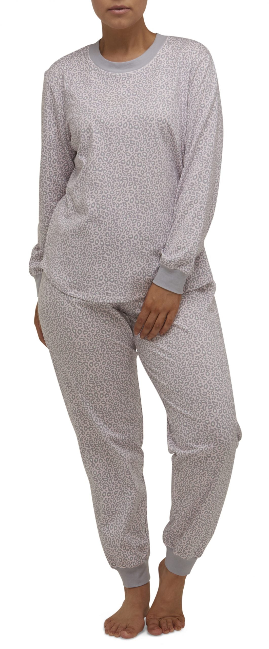 Schrank:  Revere Long Length Ski Pyjama PJ Set 'Leopard'