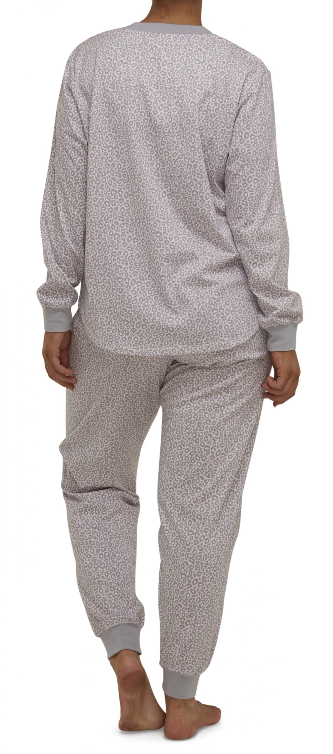 Schrank:  Revere Long Length Ski Pyjama PJ Set 'Leopard'