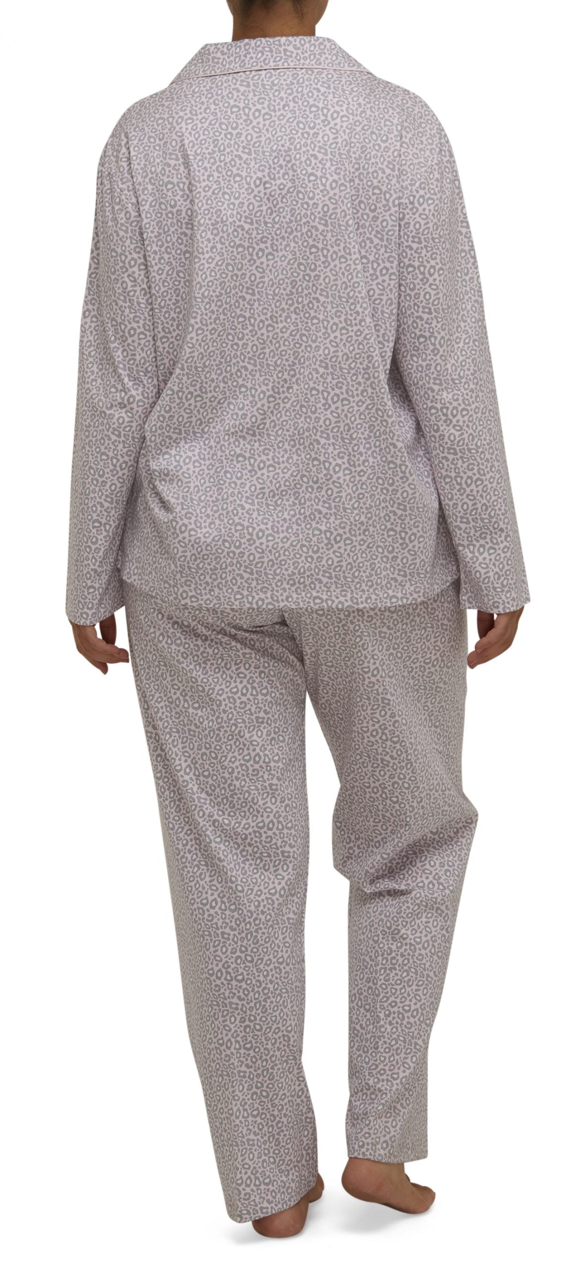 Schrank:  Revere Long Length Pyjama PJ Set 'Leopard'