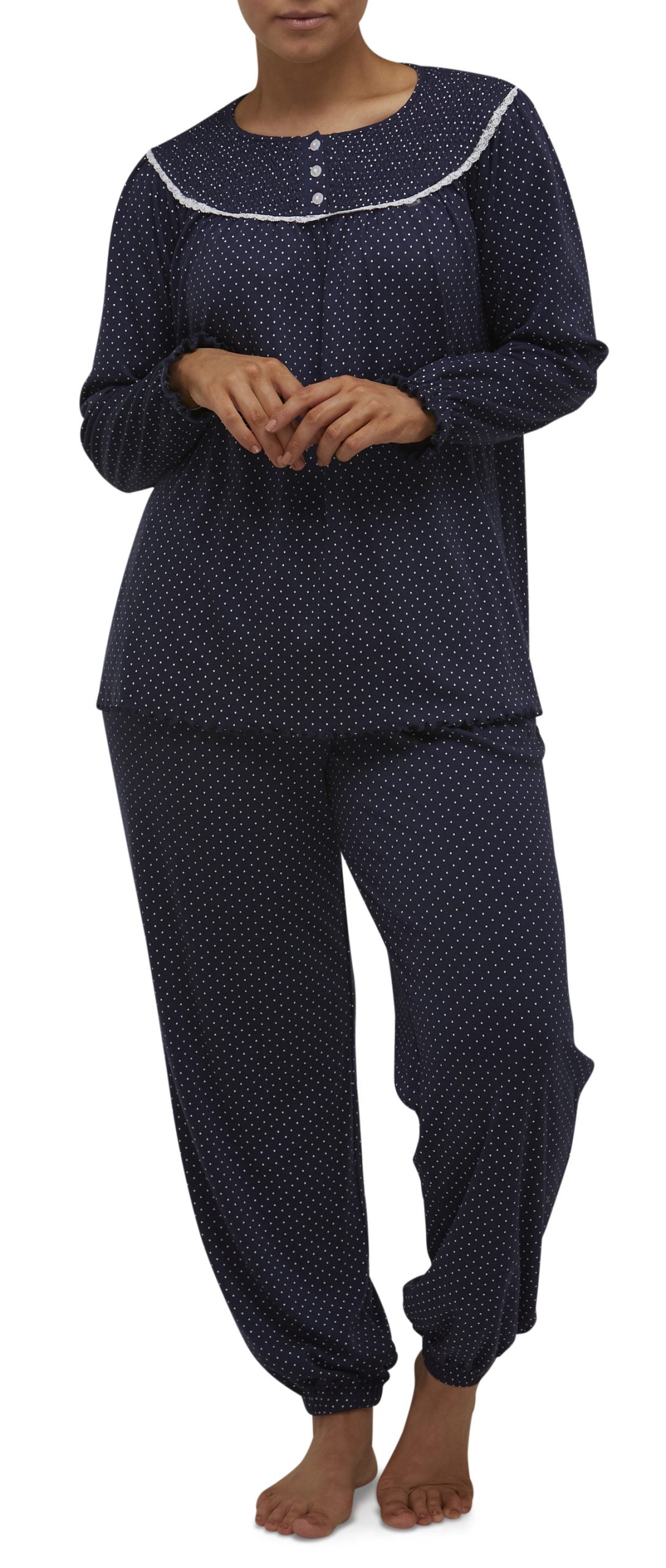 Schrank:  Smocking PJ Ski Pyjamas Set 'Spot'