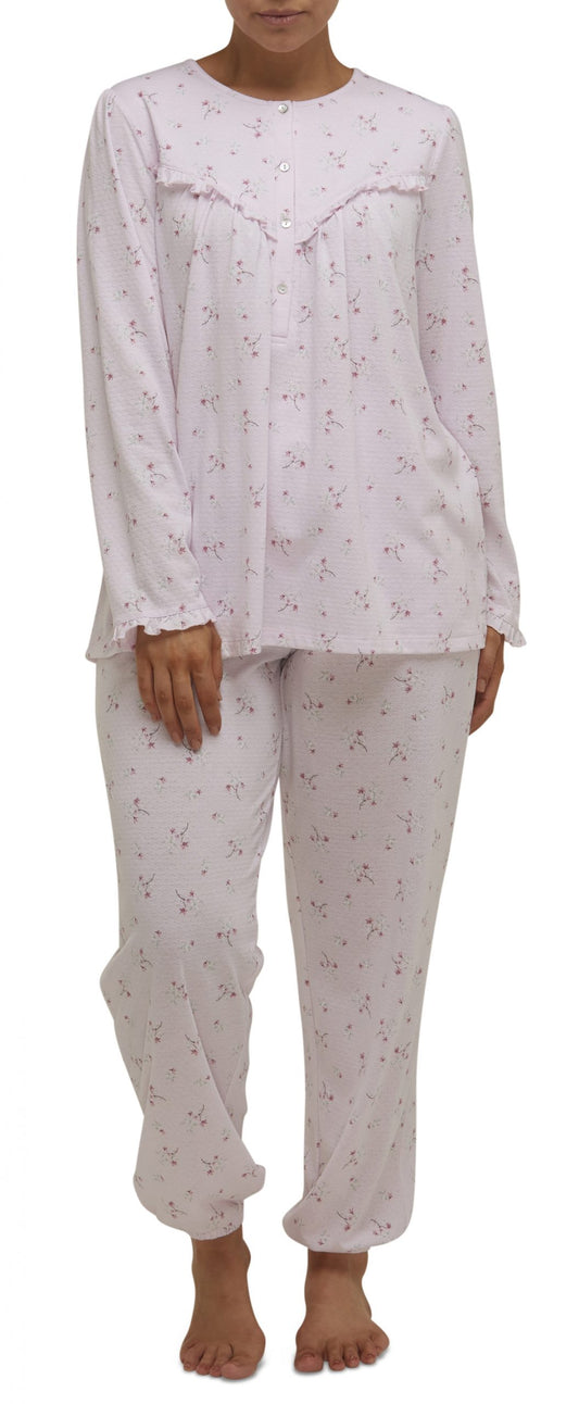 Schrank:  Ruffle Pyjama Set Long Length 'Isabel'