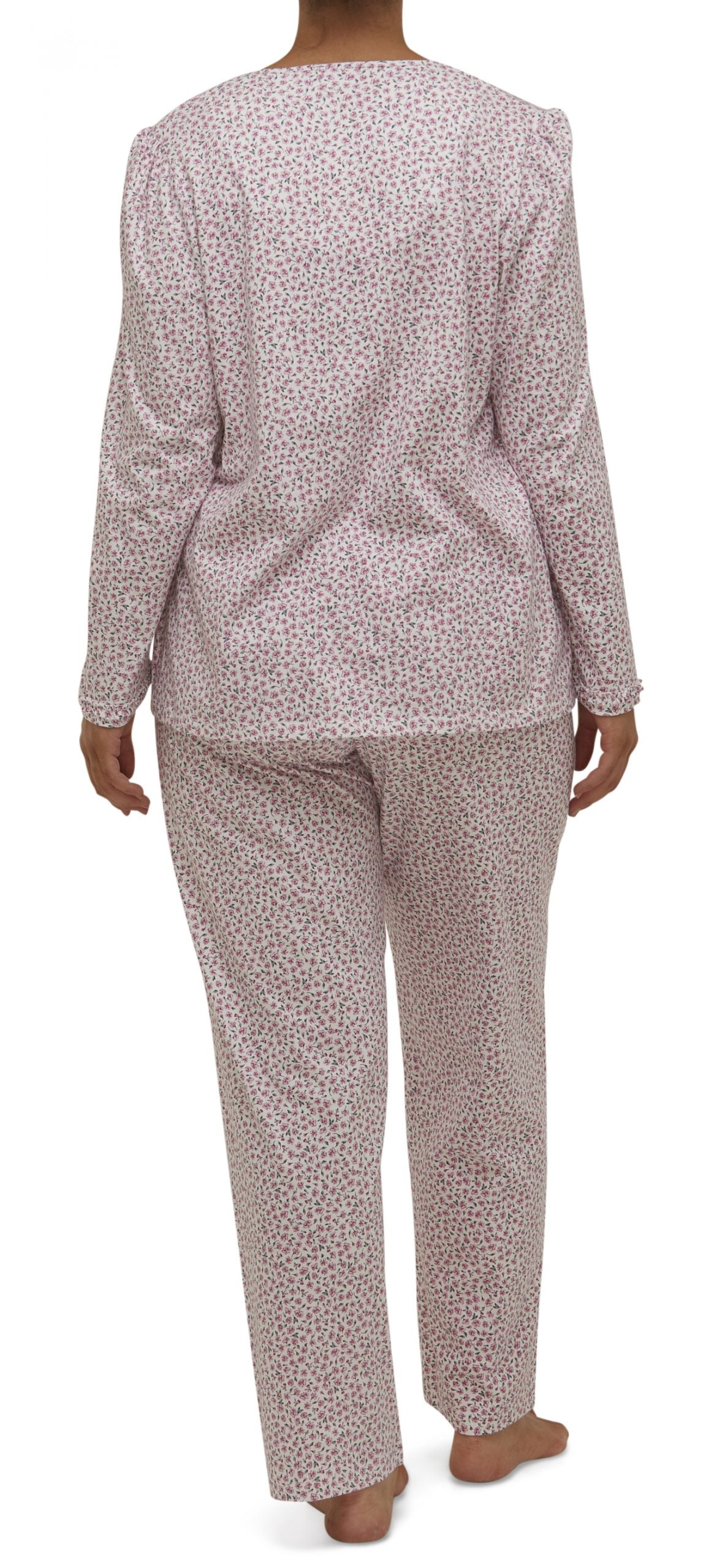 Schrank:  'Ditsy'  Ruffle Pyjama PJ Set Cotton Jersey