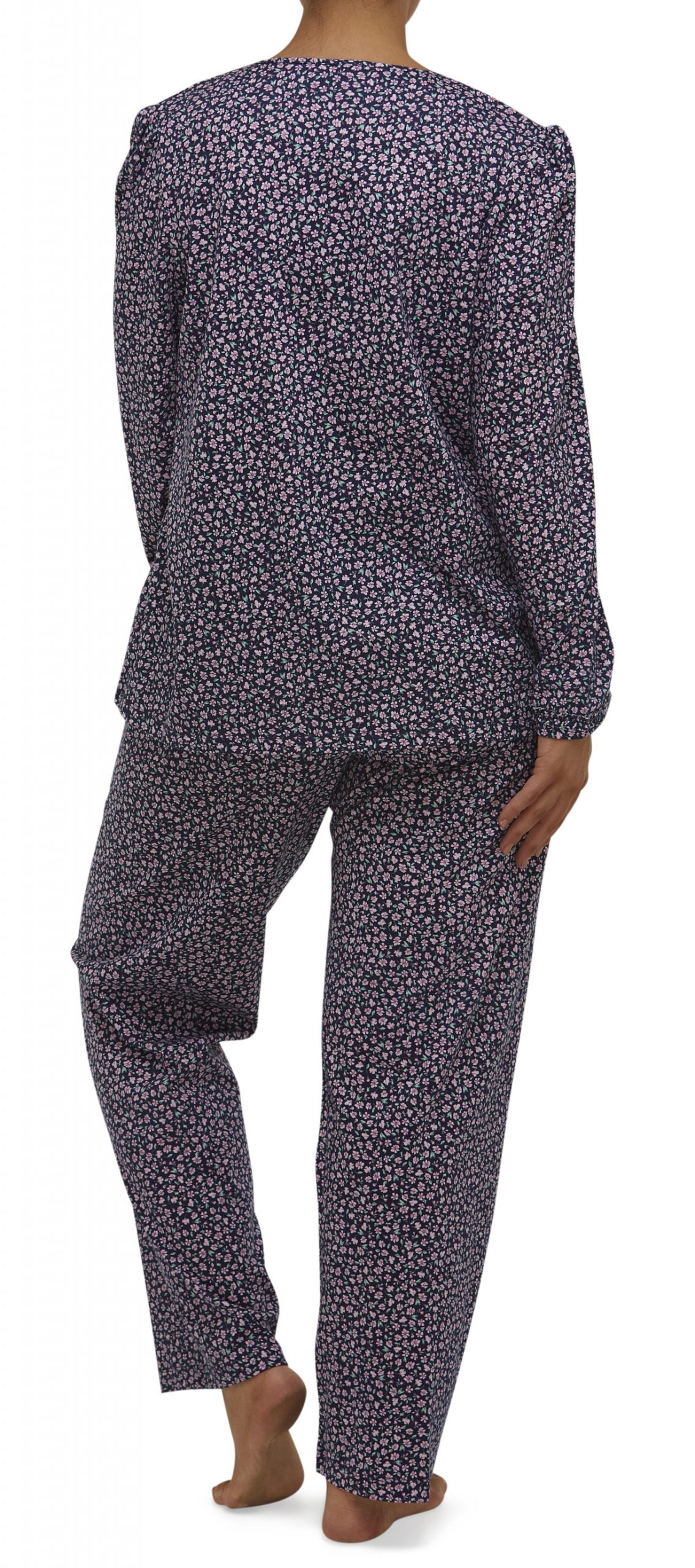 Schrank:  'Ditsy'  Ruffle Pyjama PJ Set Cotton Jersey