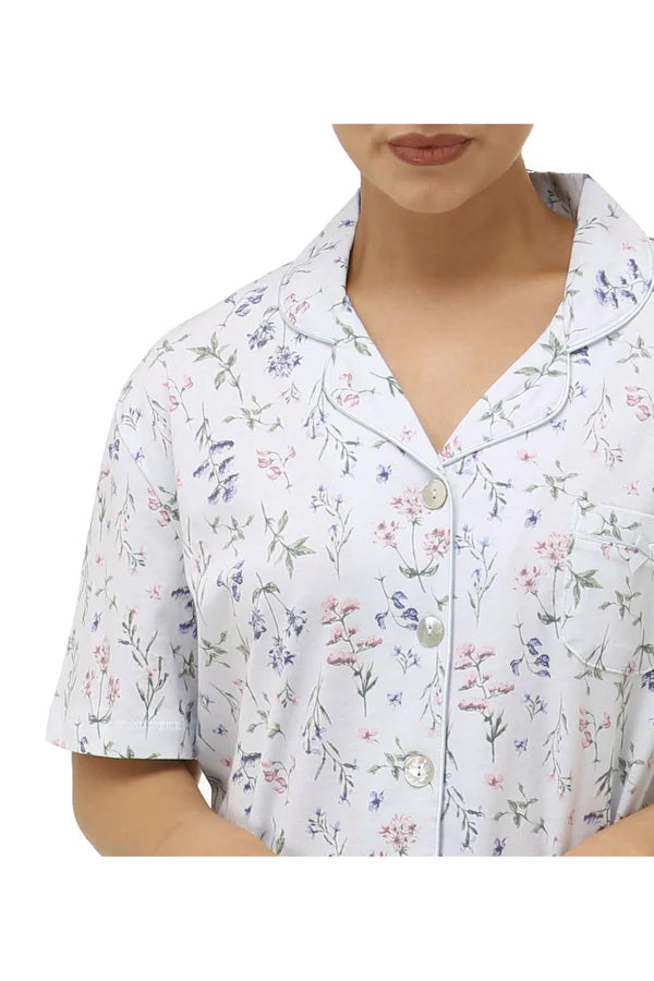 Schrank:  'Meadow' Pyjama Set Cotton Jersey Knit