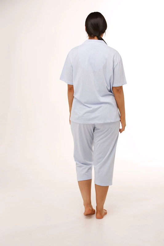 Schrank:  'Polkadot' Pyjama Set Poly Cotton Jersey