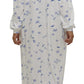 Schrank:  'Penelope' Long Length Collared Nightie