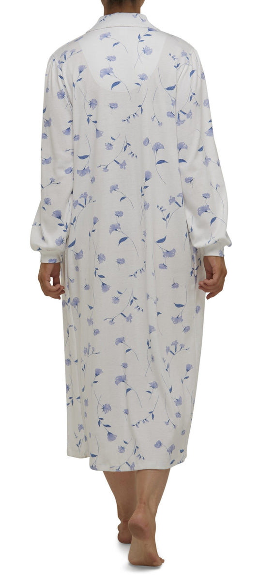 Schrank:  'Penelope' Long Length Collared Nightie