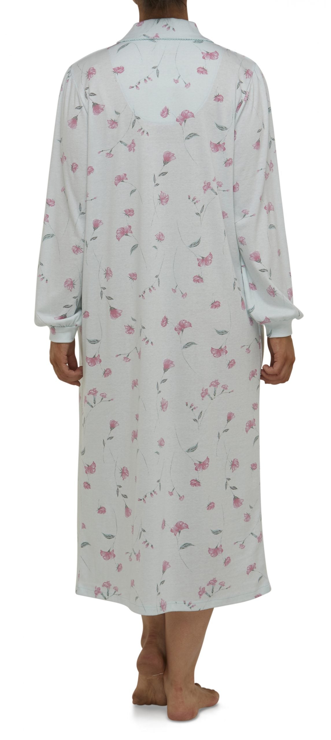 Schrank:  'Penelope' Long Length Collared Nightie