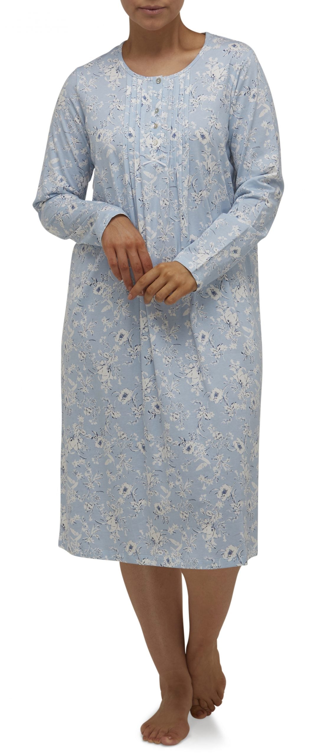 Schrank:  Pleated Nightie Short Length 'Shelley'