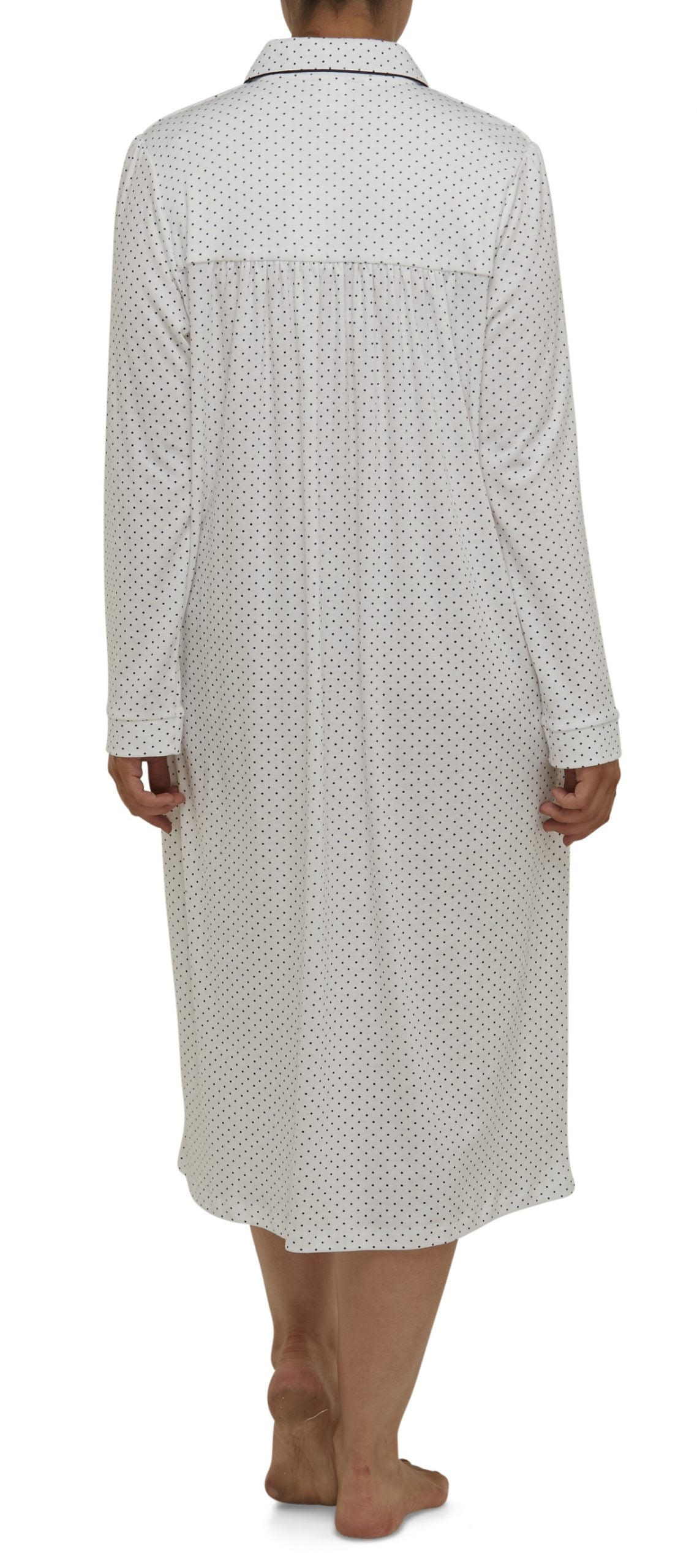 Schrank:  Collared Nightie Mid Length 'Spot'
