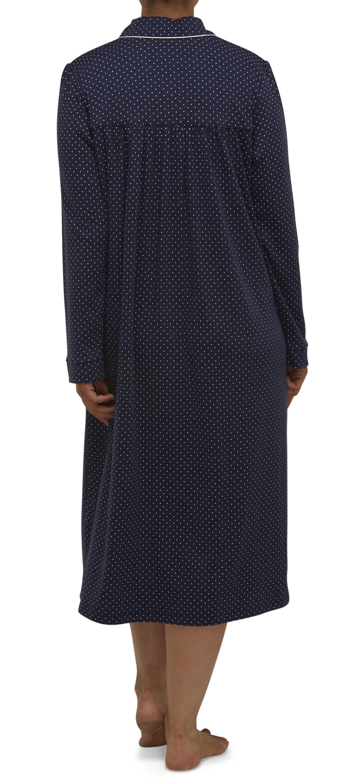 Schrank:  Collared Nightie Mid Length 'Spot'