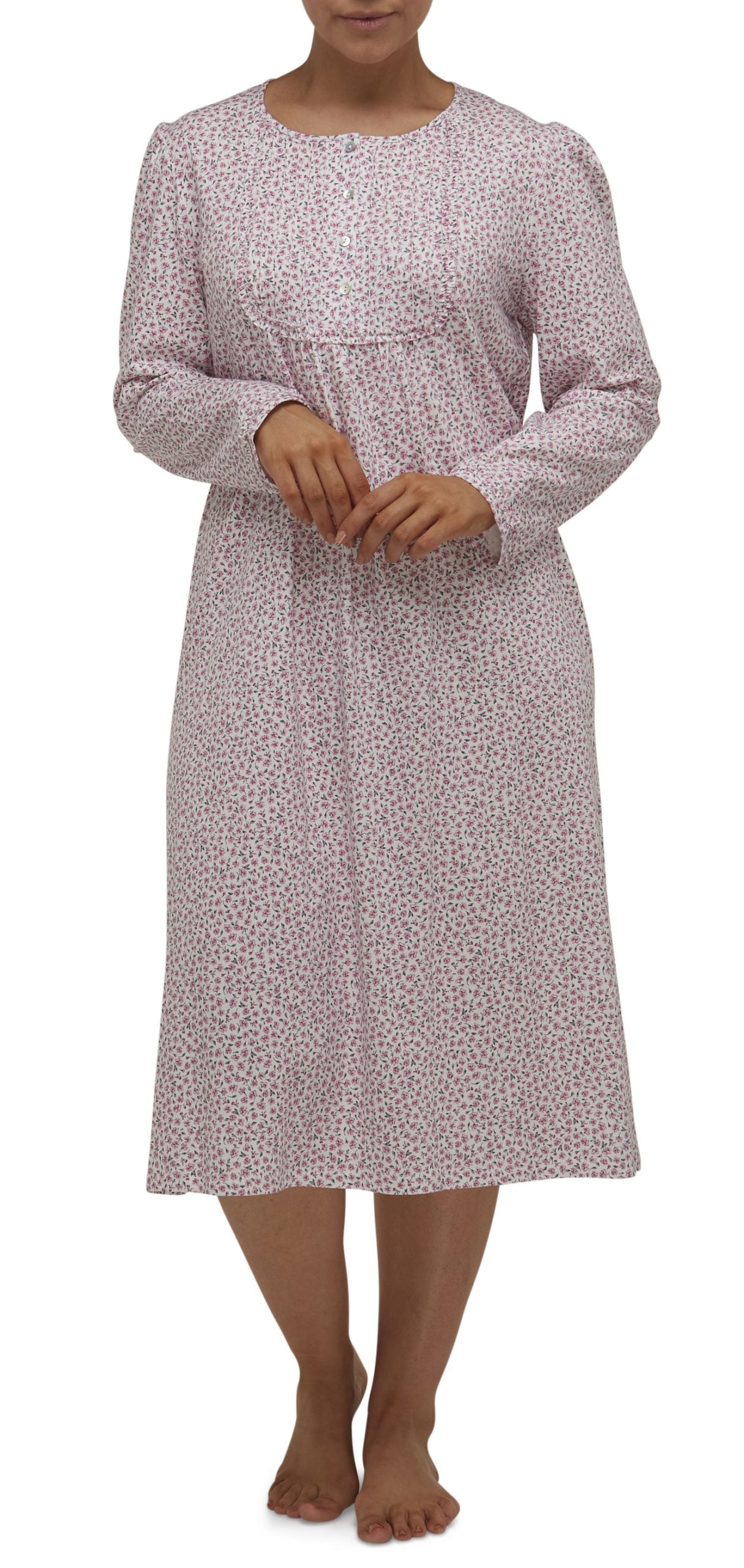 Schrank:  'Ditsy' Ruffle Nightie Cotton Jersey
