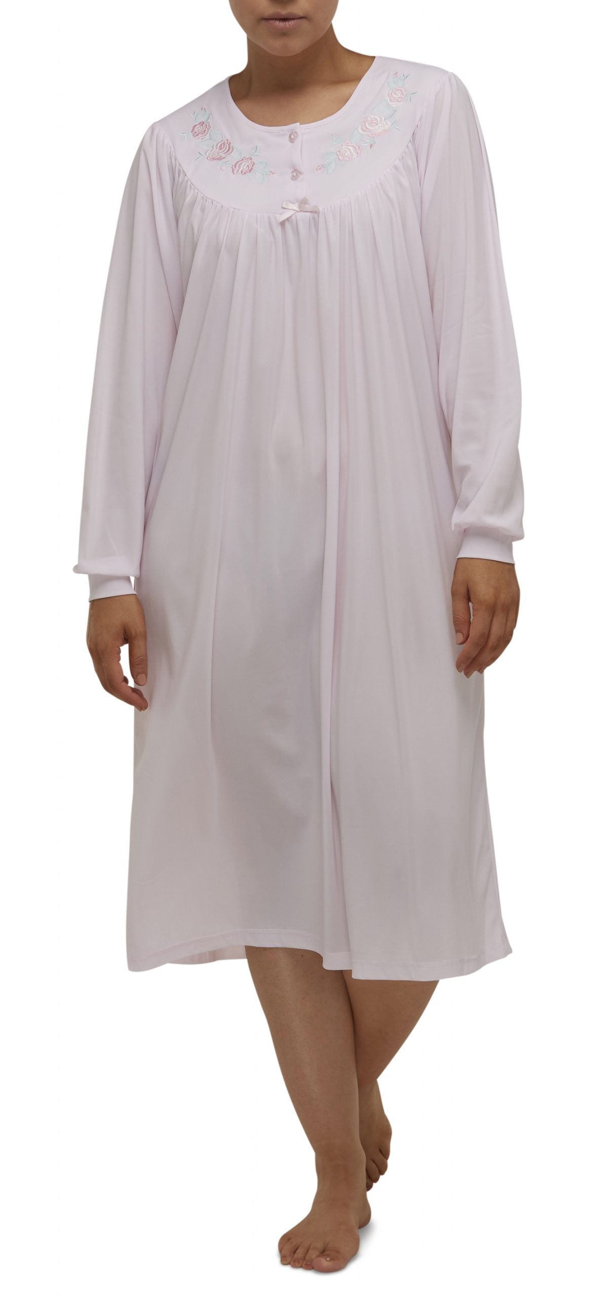 Schrank:  'Trilobal' Mid Length Nightie with Embroidery