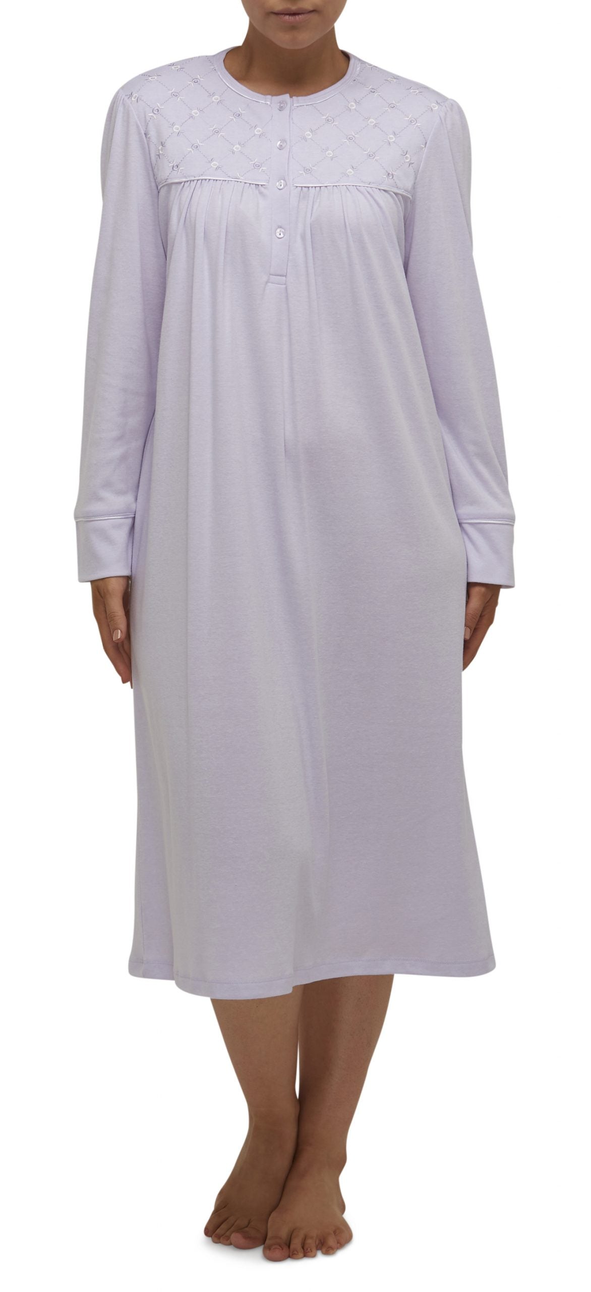 Schrank:  Embroidered Nightie Mid Length 'Jayne'