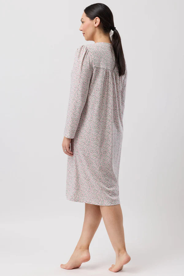 SCHRANK:  Ditsy Long Sleeve Nightie
