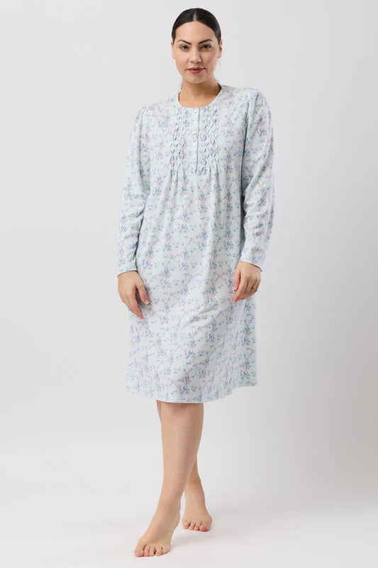 SCHRANK:  Cherry Blossom Long Sleeved Nightie